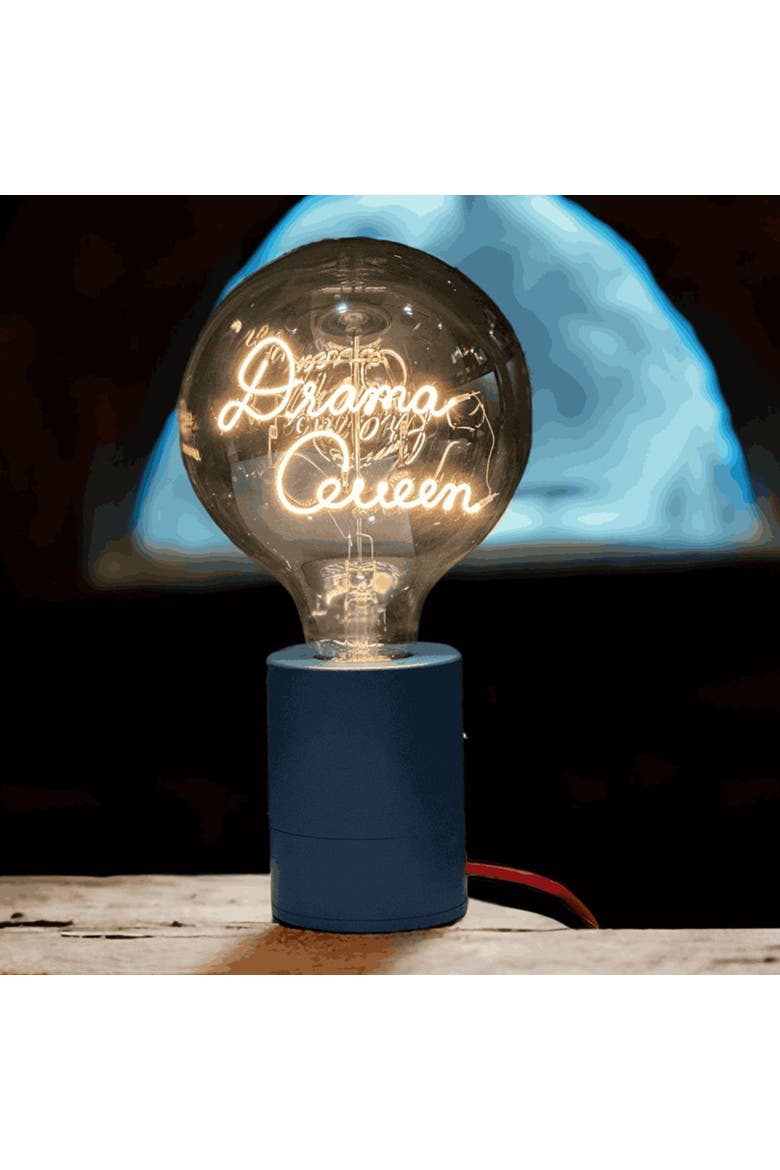 Drama Queen Portable Table Lamp, Alternate, color, Emerald