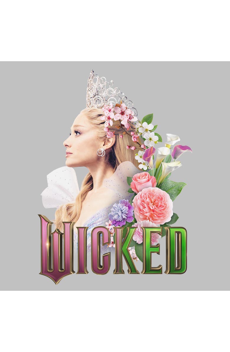 Wicked: For Good Women's Wicked For Good Glinda Side Profile Pose  Graphic T-Shirt, Alternate, color, Athletic Heather