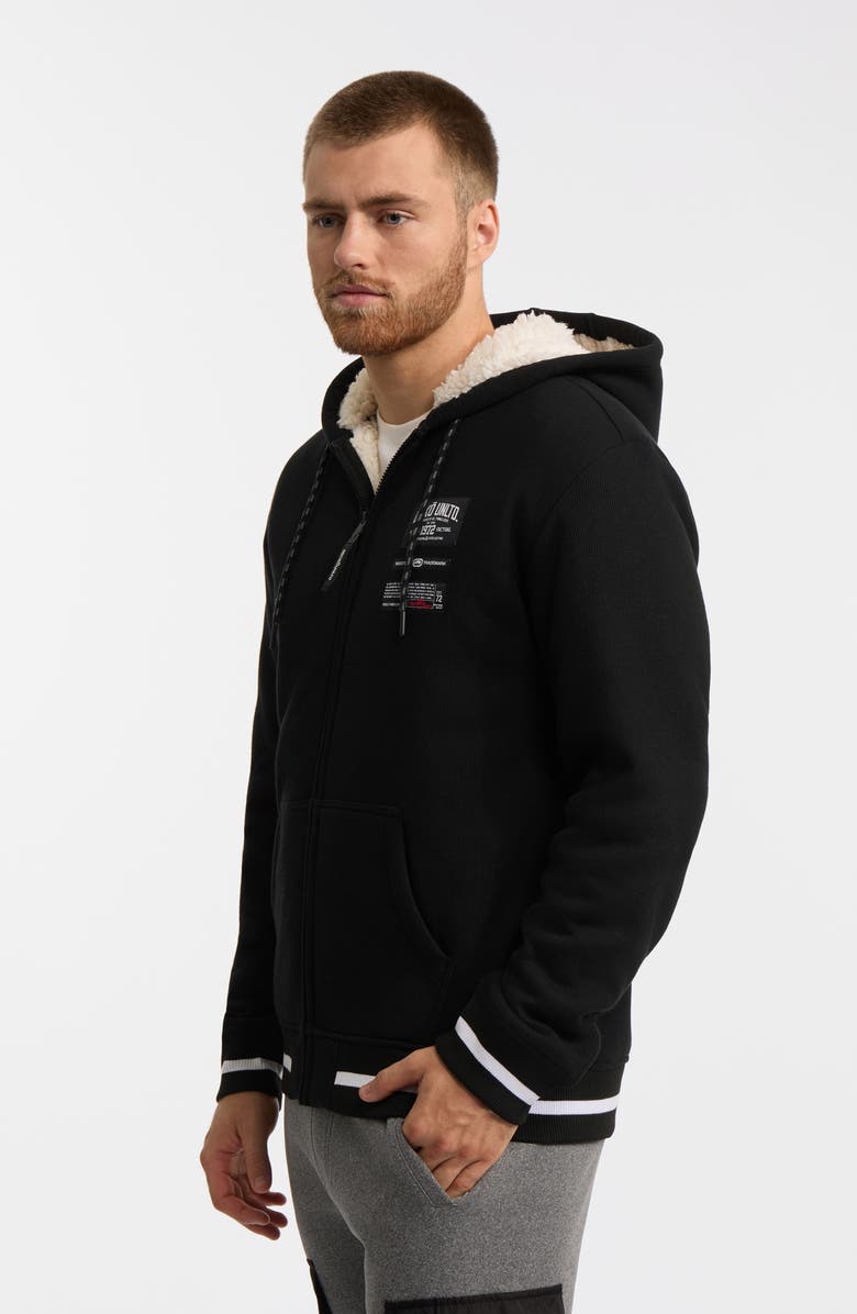 Ecko Unltd. One Hit Faux Shearling Hoodie, Alternate, color, Black