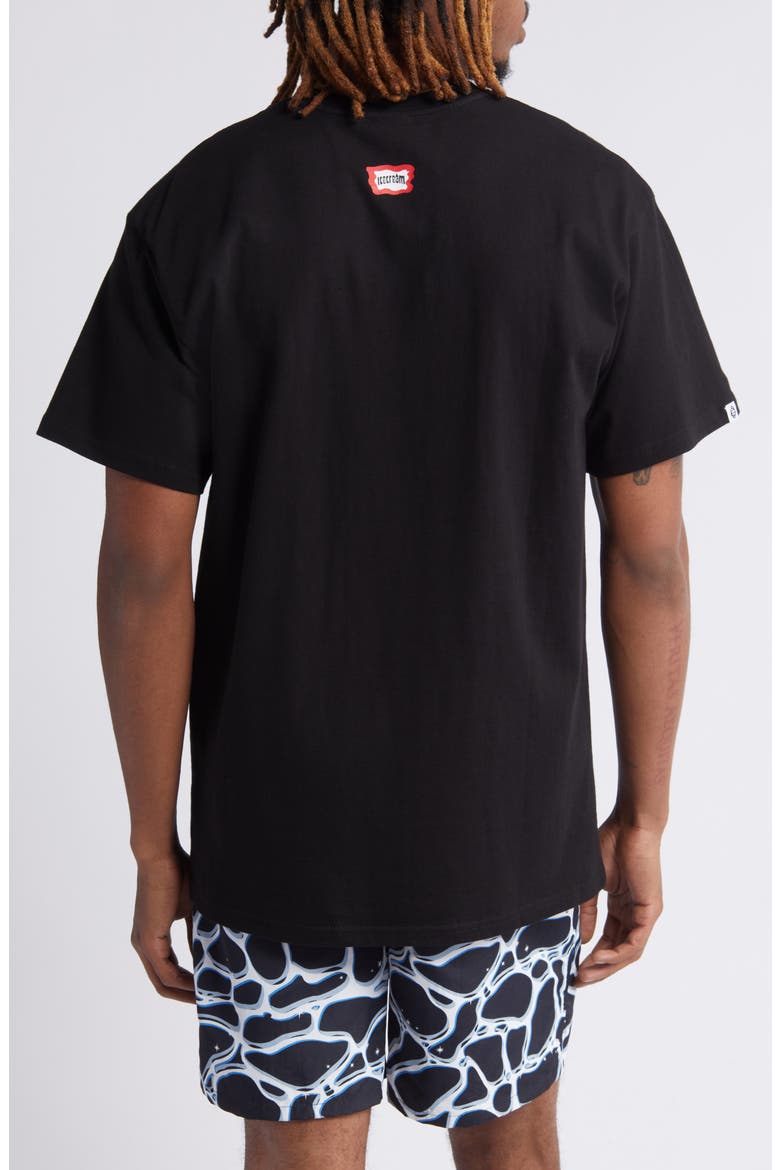 Digital Graphic T-Shirt, Alternate, color, BLACK
