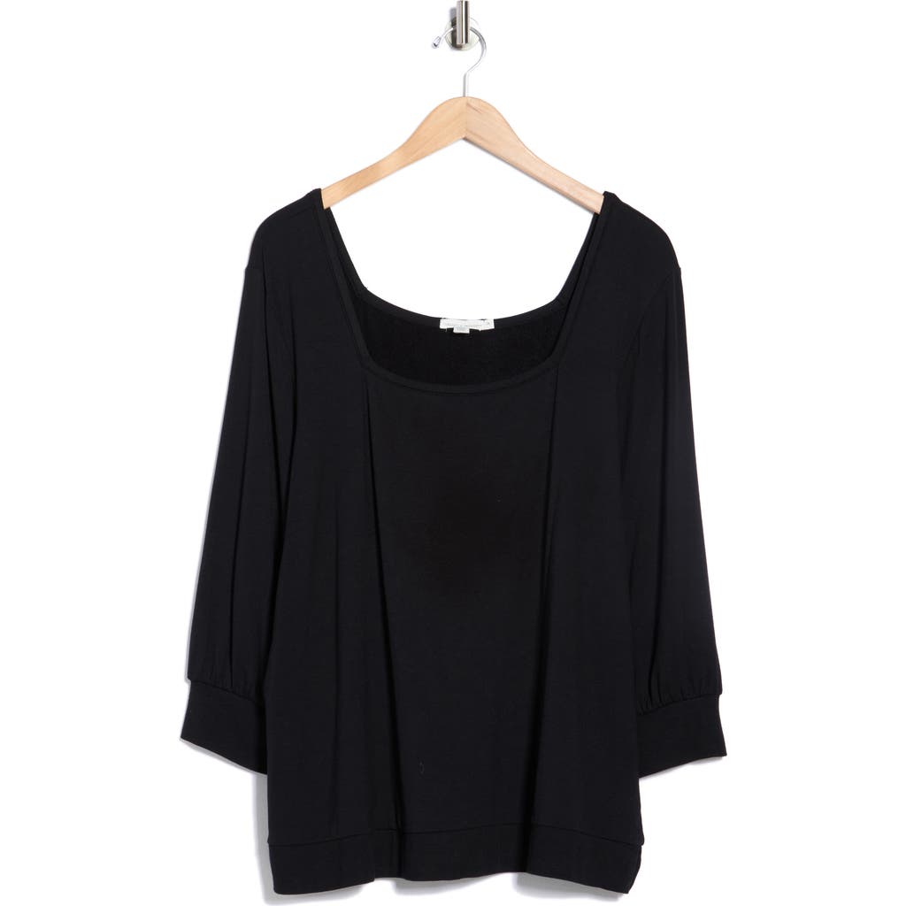 Threads 4 Thought Rosalinda Square Neck Sweater In Black