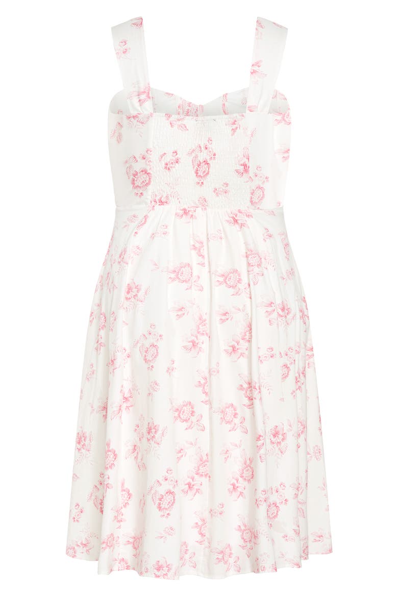 Marylou Print Sleeveless Midi Dress, Alternate, color, ETCHED ROSE