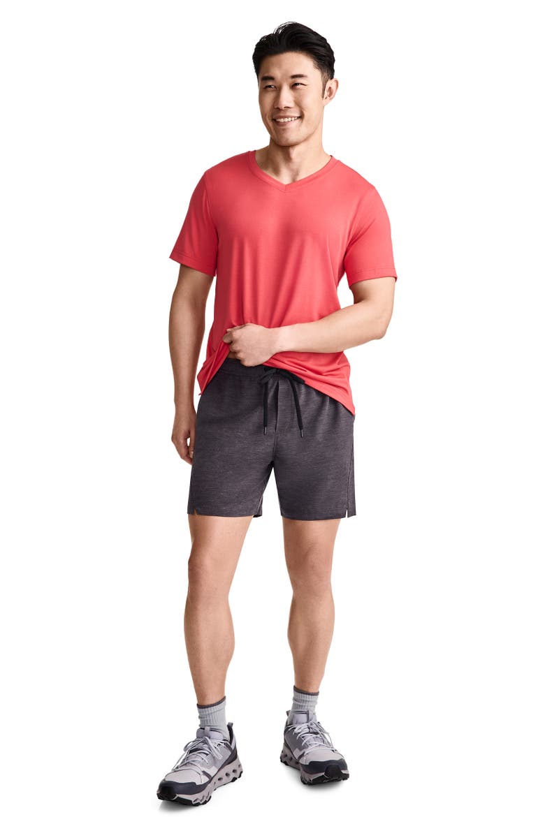 Mens EverActive 6" Woven Short, Alternate, color, Black