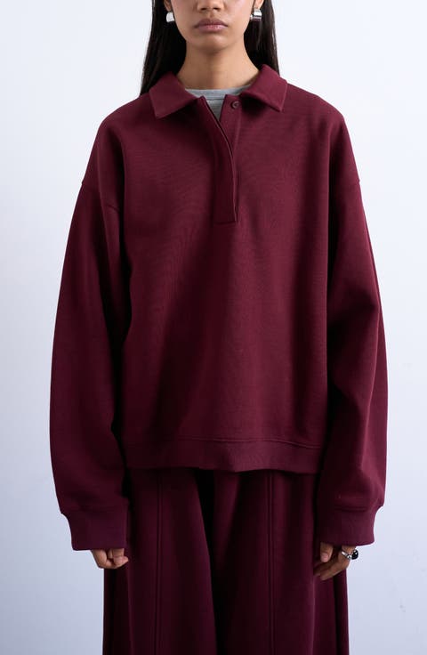 Oversize Polo Sweatshirt
