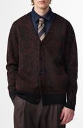 NN07 Michael Jacquard Boiled Wool Cardigan