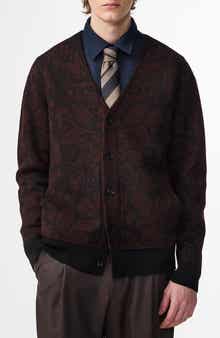 NN07 Michael Jacquard Boiled Wool Cardigan
