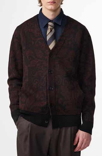 NN07 Michael Jacquard Boiled Wool Cardigan