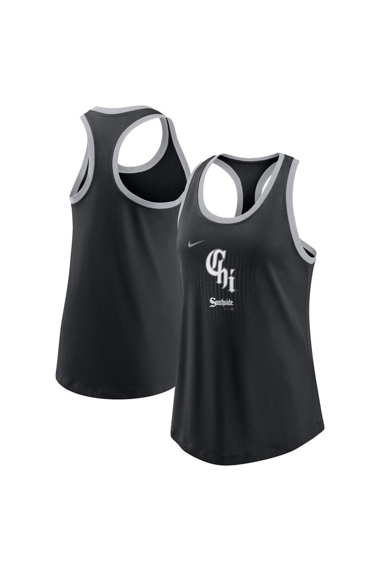Women's Nike  Black Chicago White Sox City Connect Tri-Blend Tank Top, Main, color, Black