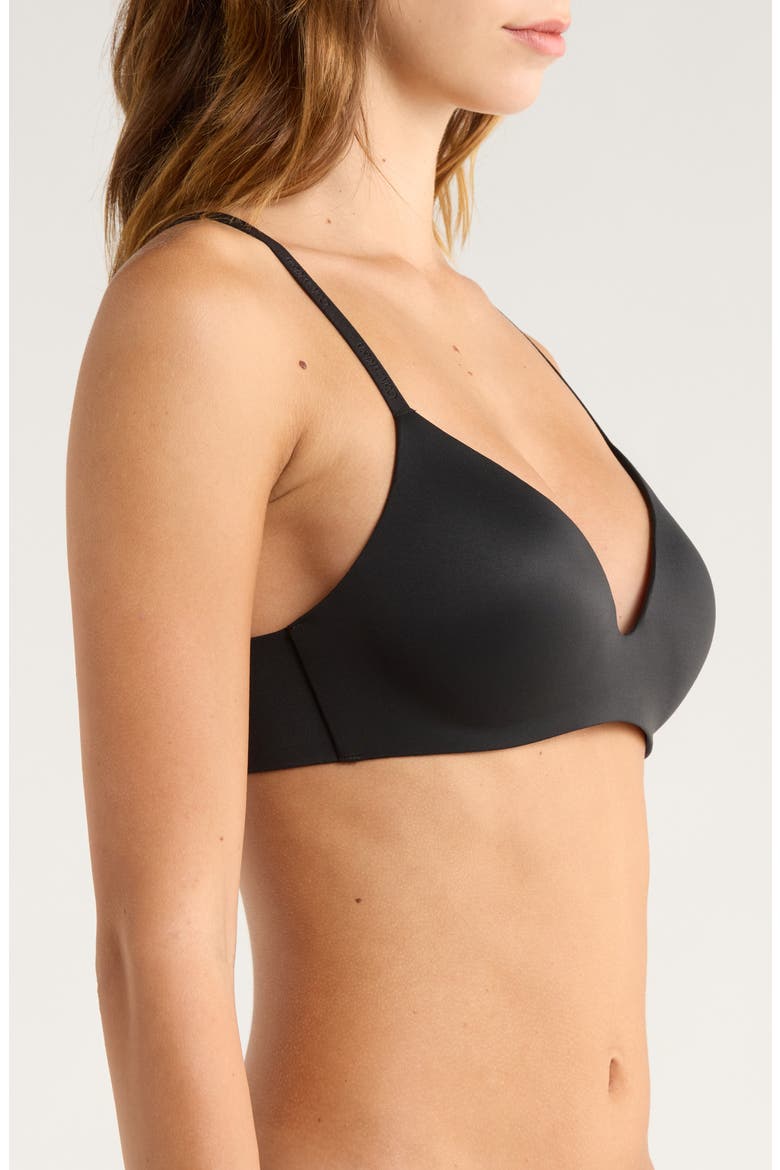 Wireless T-Shirt Bra, Alternate, color, BLACK