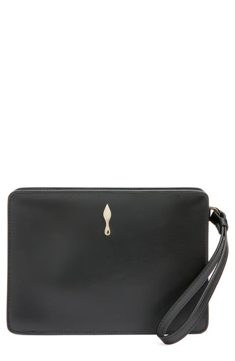 Small Bettina Leather Wristlet