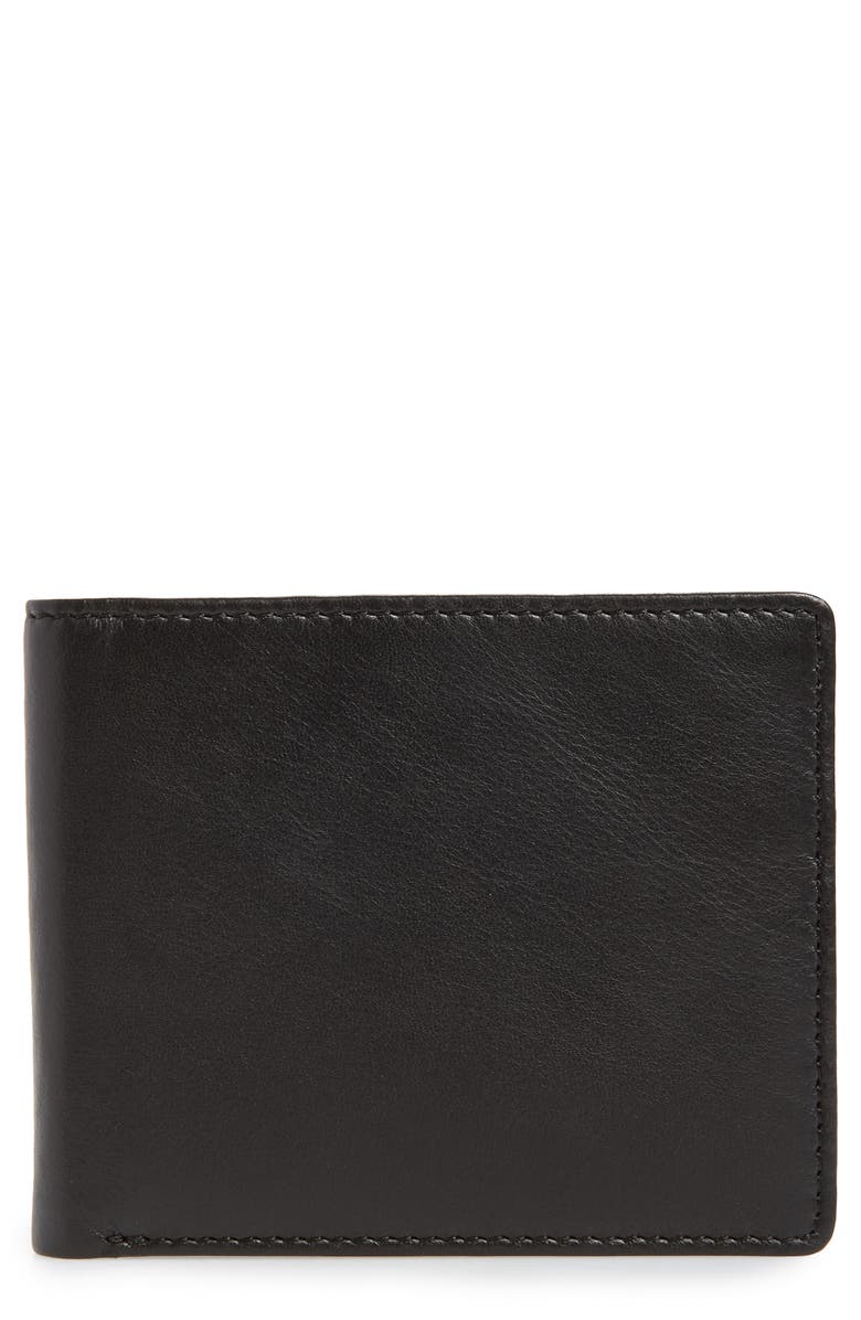 Nordstrom Liam Slim Leather Wallet, Main, color, 