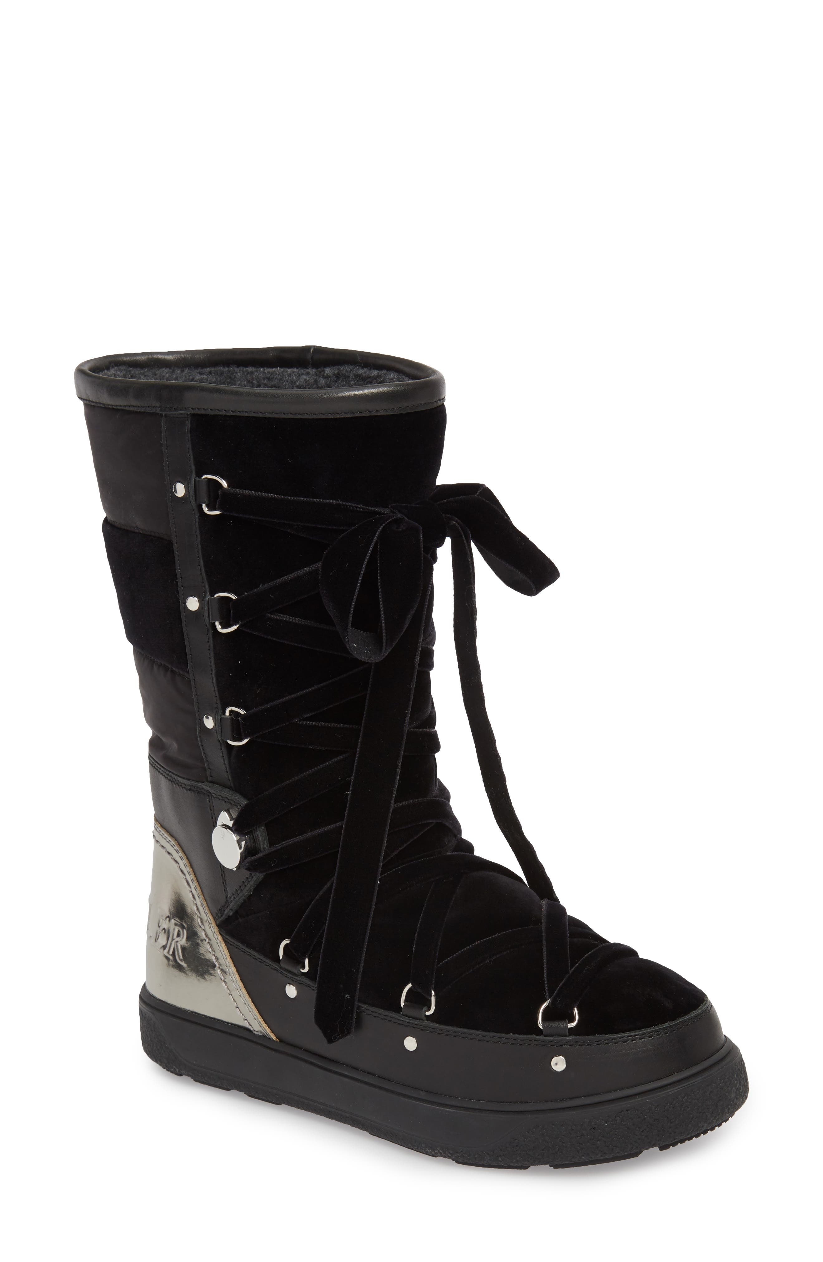 Moncler Syria Stivale Lace-Up Boot, Main, color, 