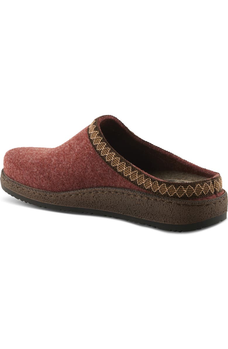 Flexus by Spring Step Snuggee Wool Clog, Alternate, color, Rust