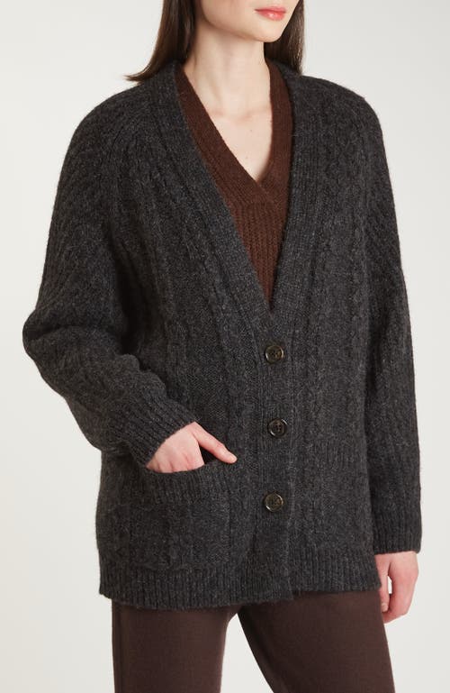 Oyun Sophia Cardigan In Caviar
