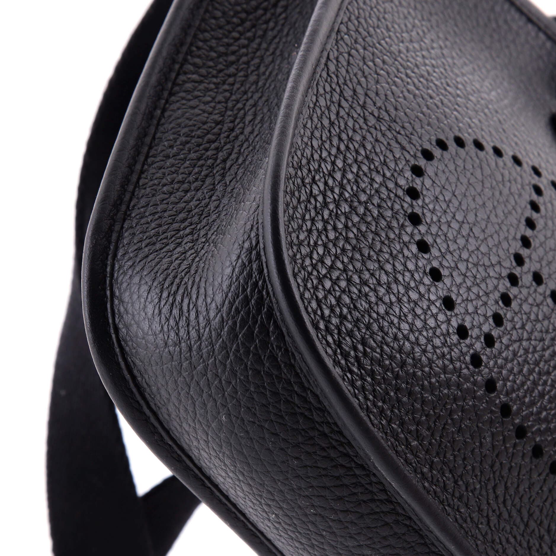 Pre-Owned Hermes Evelyne Bag Gen III Clemence TPM, Alternate, color, Noir