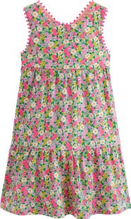 Mini Boden Kids' Cross Back Cotton Jersey Dress
