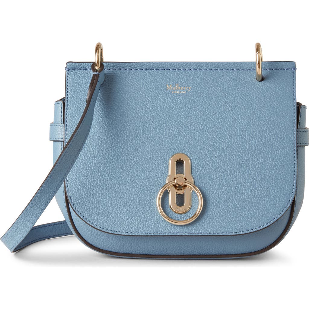 Mulberry Small Amberley Leather Satchel In Brighton Blue