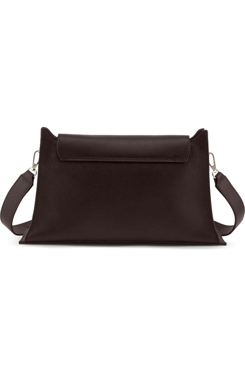 behno Winnie Pebble Leather Shoulder Bag, Alternate, color, Cacao