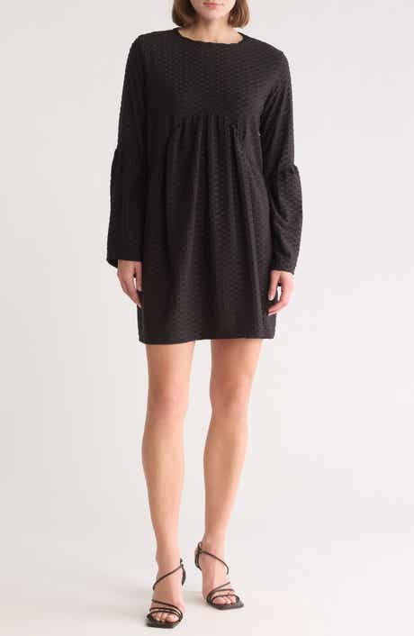 GO COUTURE Bell Sleeve Swing Dress