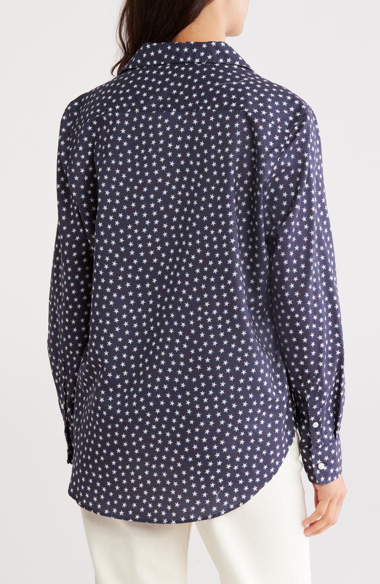 Frank & Eileen Eileen Star Print Relaxed Button-Up Shirt, Alternate, color, 