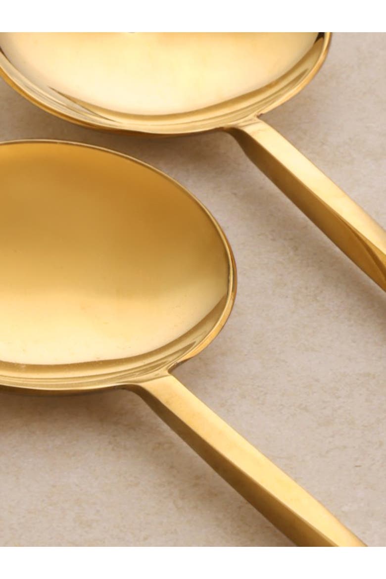 Oslo Salad Servers, Set of 2, Alternate, color, Gold