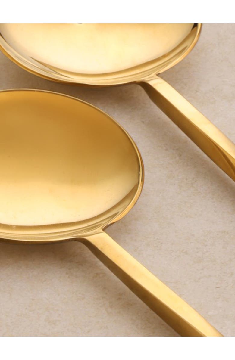 GAURI KOHLI Oslo Salad Servers, Set of 2, Alternate, color, Gold