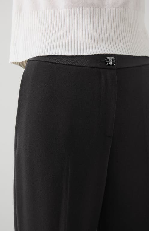 Lk Bennett Claire Wide Leg Trousers In Black