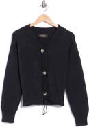 Renee C Exposed Seam V-Neck Cardigan