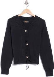 Renee C Exposed Seam V-Neck Cardigan