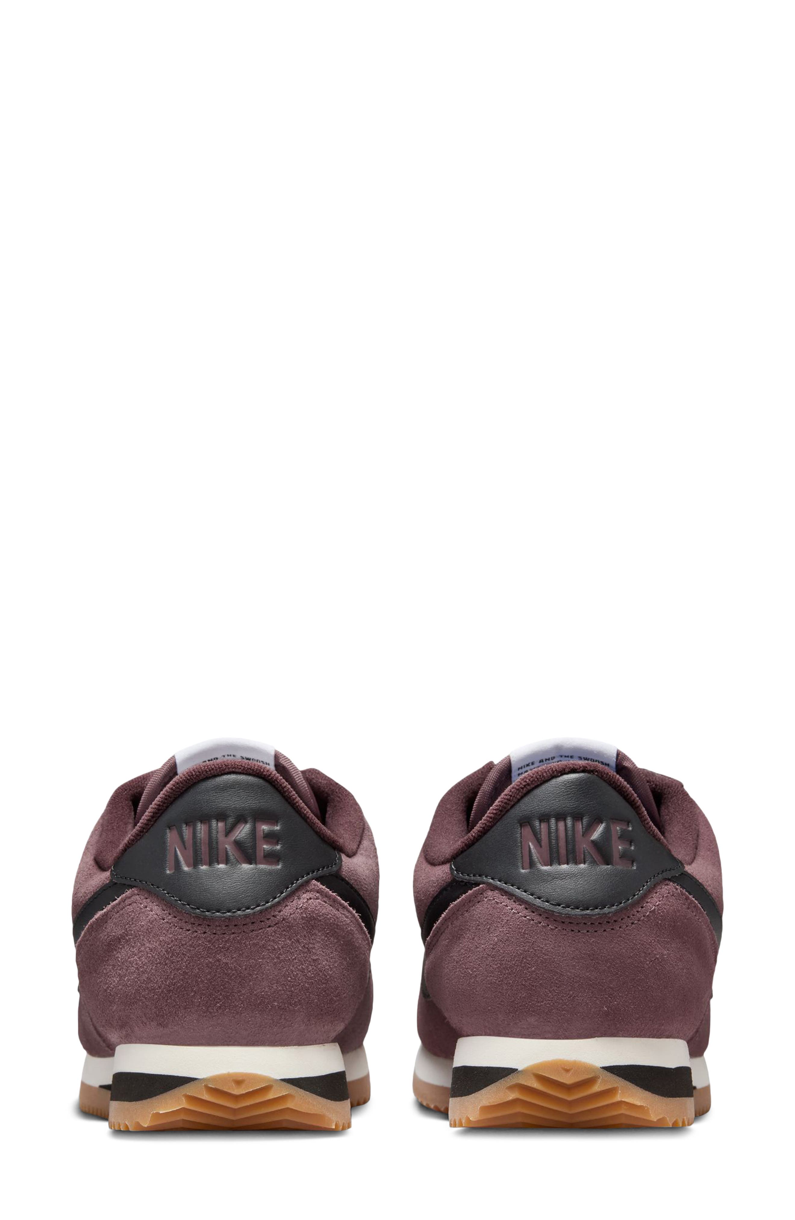 Cortez Suede Sneaker, Alternate, color, TATTOO/ BLACK/ SAIL/ BROWN