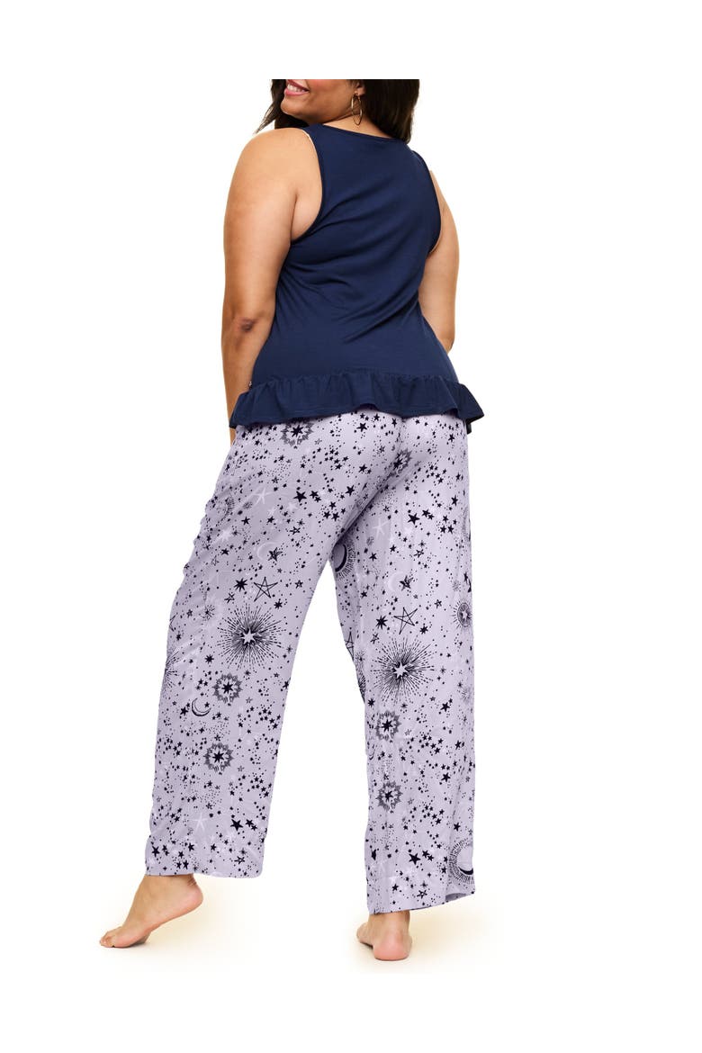 Aerys Pajama Tank & Pants Set, Alternate, color, Novelty purple
