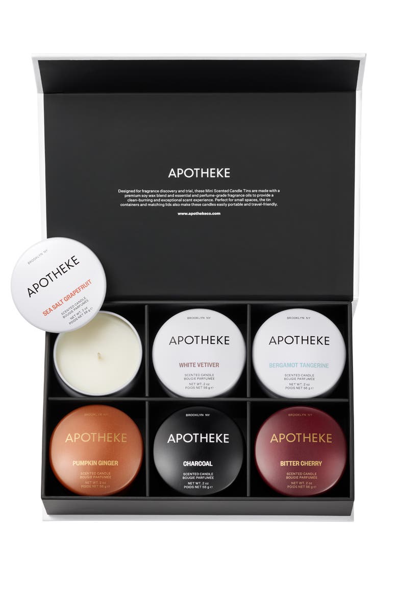 Fragrance Discovery Mini Candle Set $68 Value, Main, color, WHITE