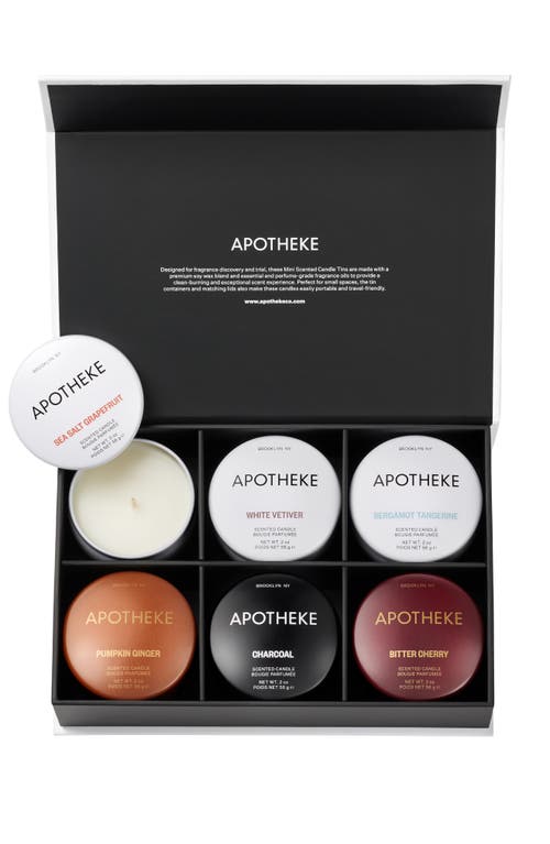 Apotheke Fragrance Discovery Mini Candle Set $68 Value