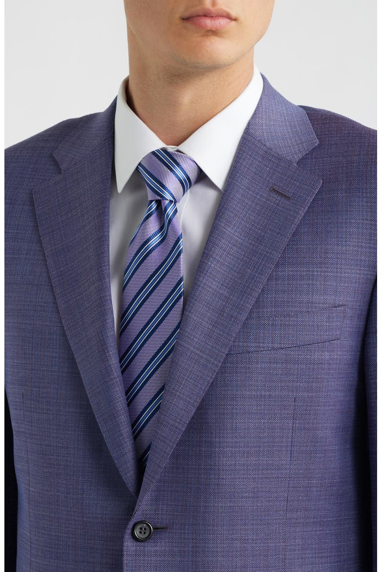 Siena Regular Fit Purple Mélange Wool Sport Coat, Alternate, color, LIGHT PURPLE