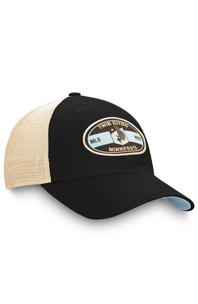 FANATICS Men's Fanatics Branded Black Minnesota United FC True Classic Trucker Adjustable Hat, Alternate, color, 