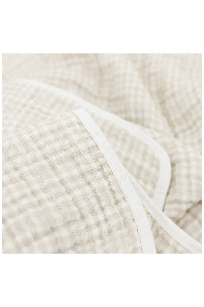 Original Cotton Muslin Quilt, Alternate, color, TAN GINGHAM