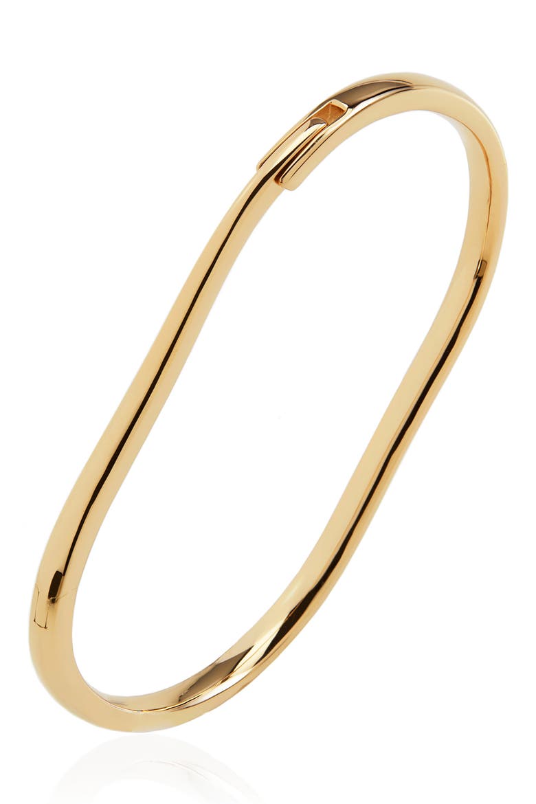 Alta Capture Hinged Bangle, Main, color, YELLOW GOLD