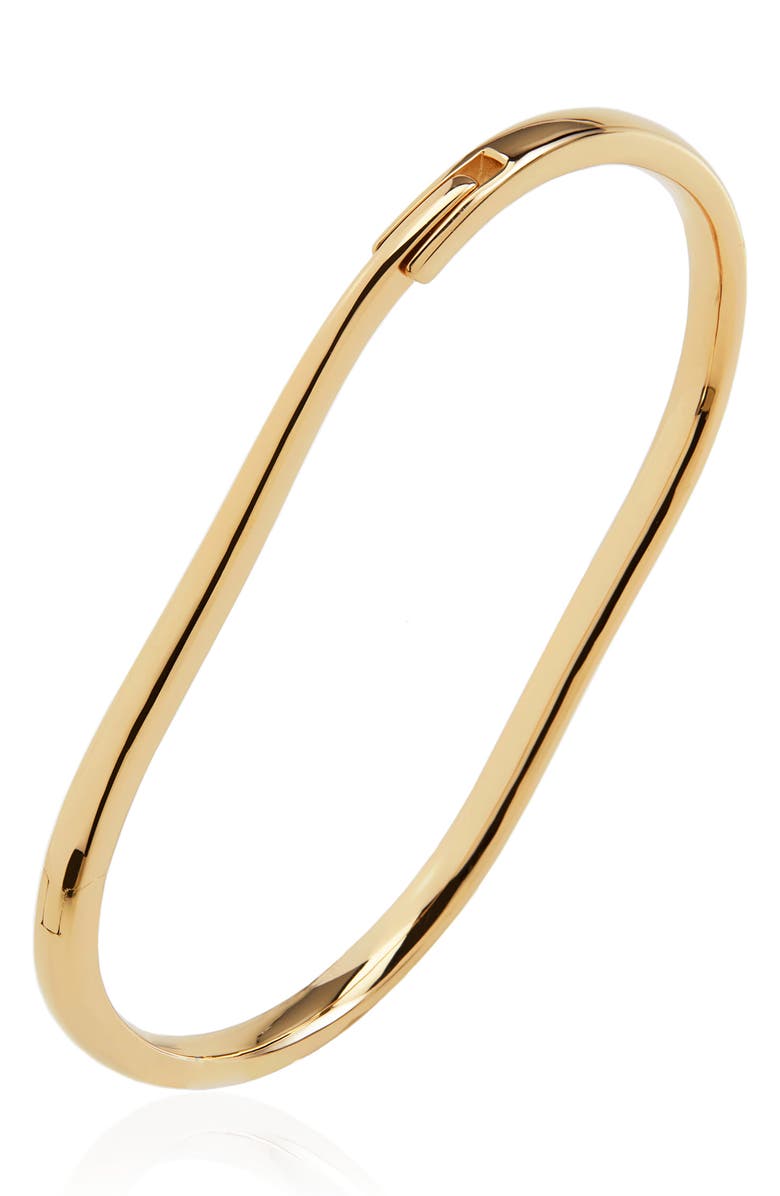 Monica Vinader Alta Capture Hinged Bangle, Main, color, Yellow Gold