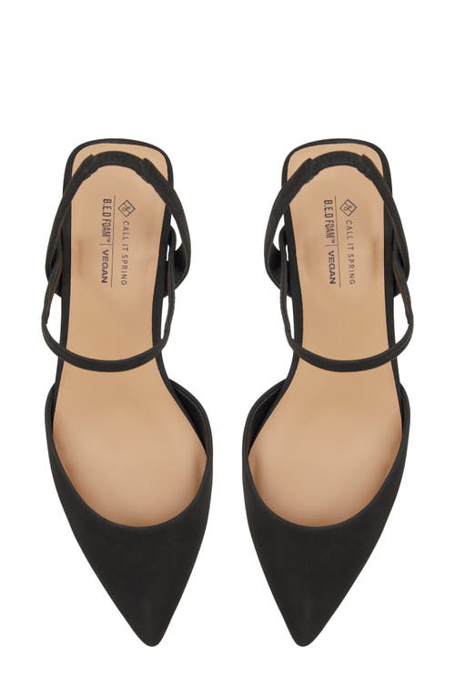Call It Spring By Aldo Breena Slingback Pointed Toe Pump In Black