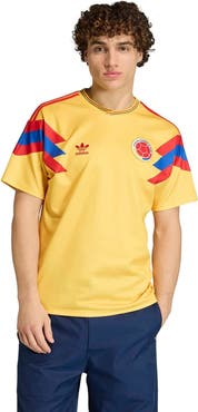 adidas Men's adidas  Yellow Colombia National Team 1990 Bringback Home Jersey