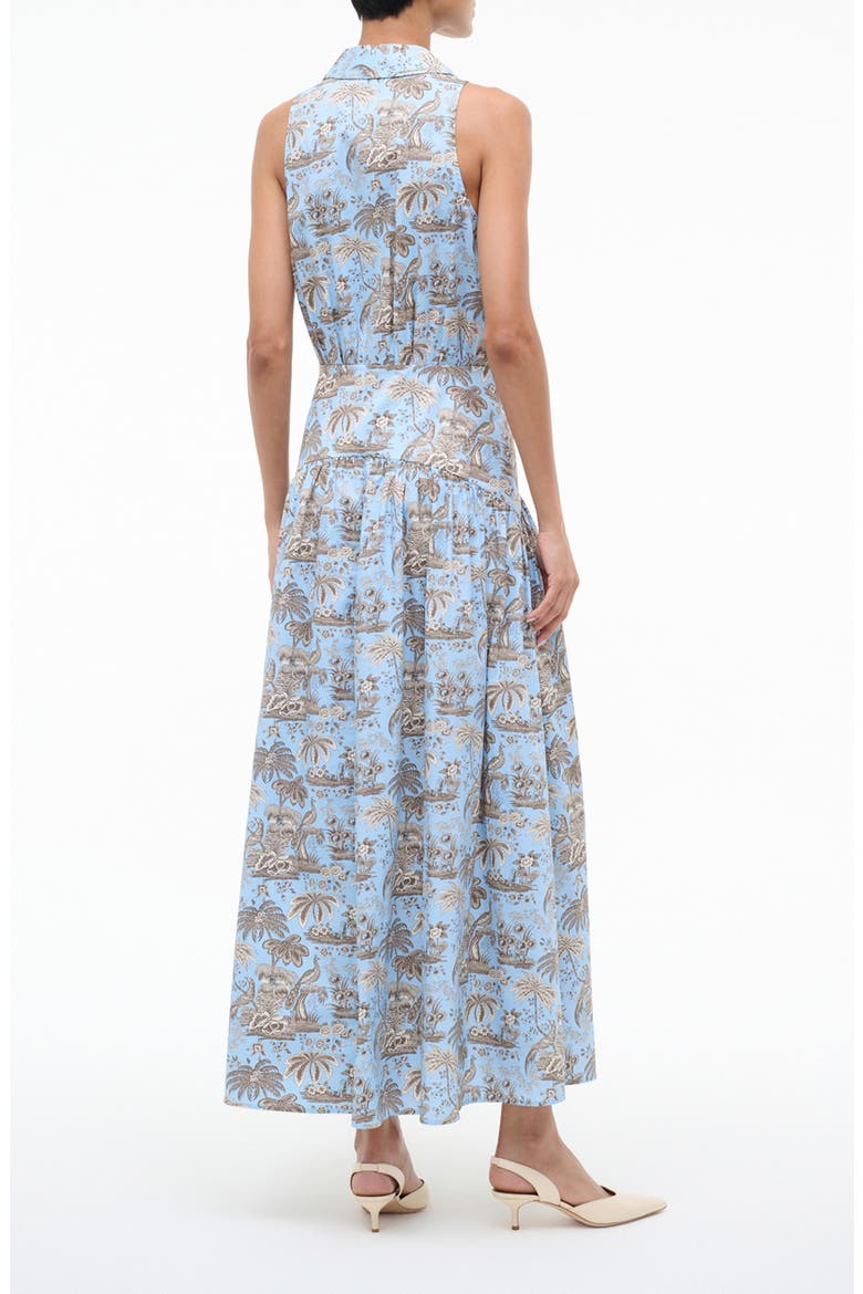 Romy Sleeveless Maxi Shirtdress, Alternate, color, SKY TOILE