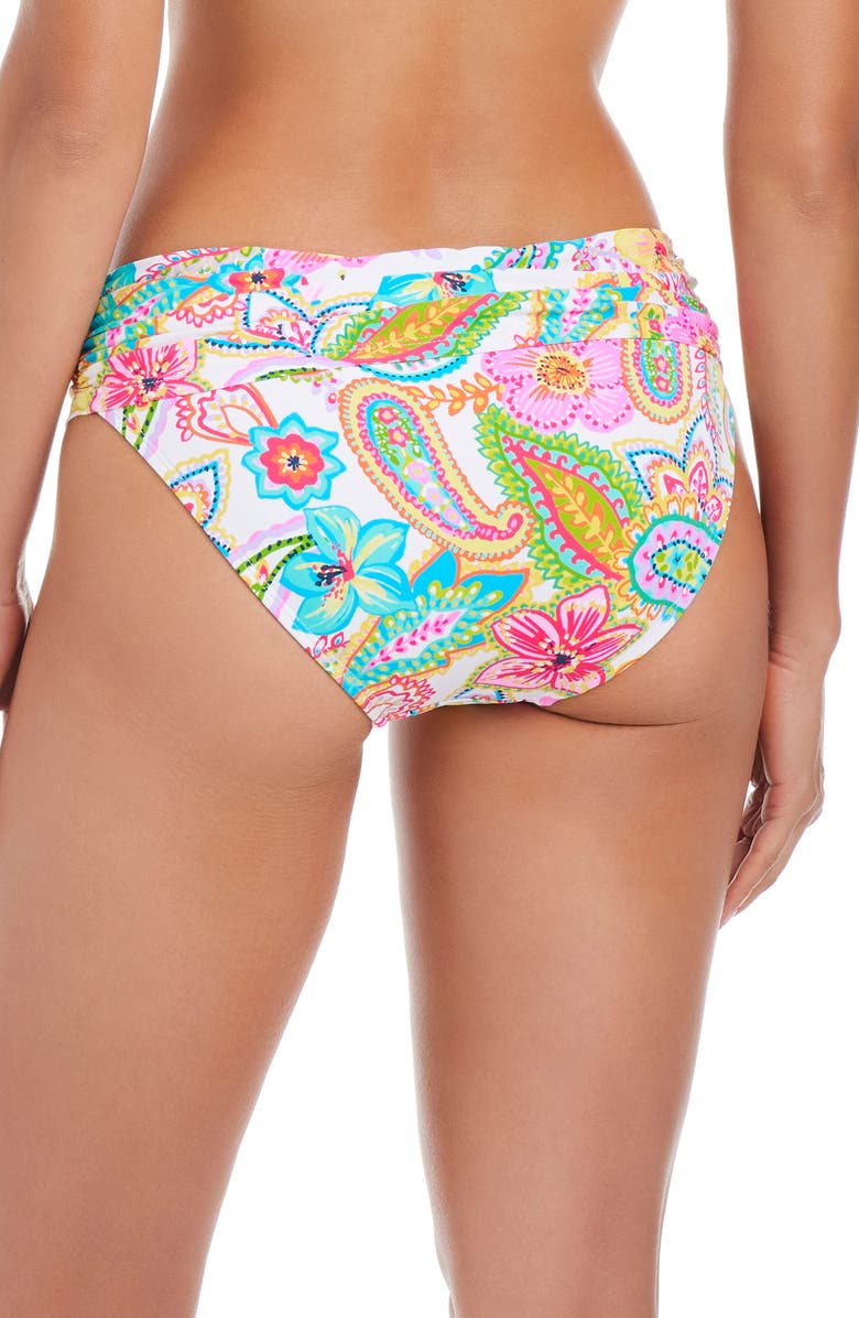 BLEU by Rod Beattie All Set For Summer Sarong Hipster Bikini Bottoms, Alternate, color, Pink Multi