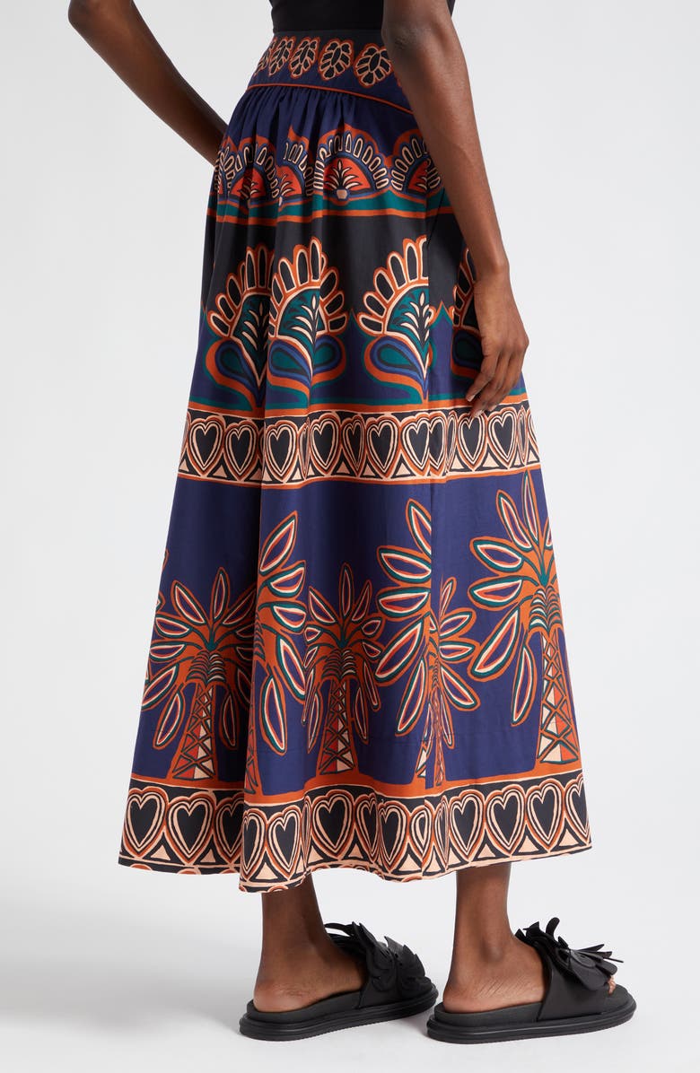 FARM Rio Ainika Tapestry Midi Skirt, Alternate, color, 