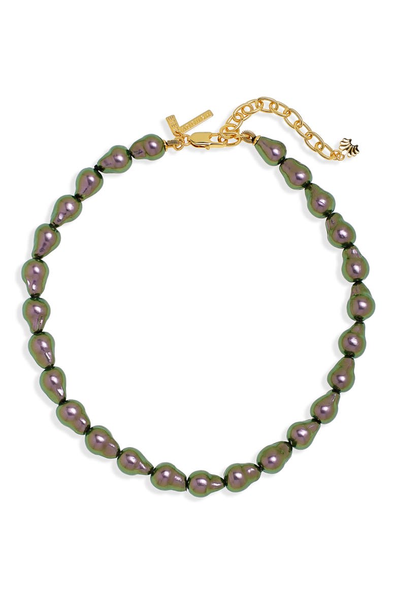 Baroque Imitation Pearl Collar Necklace, Main, color, TAHITIAN PEARL