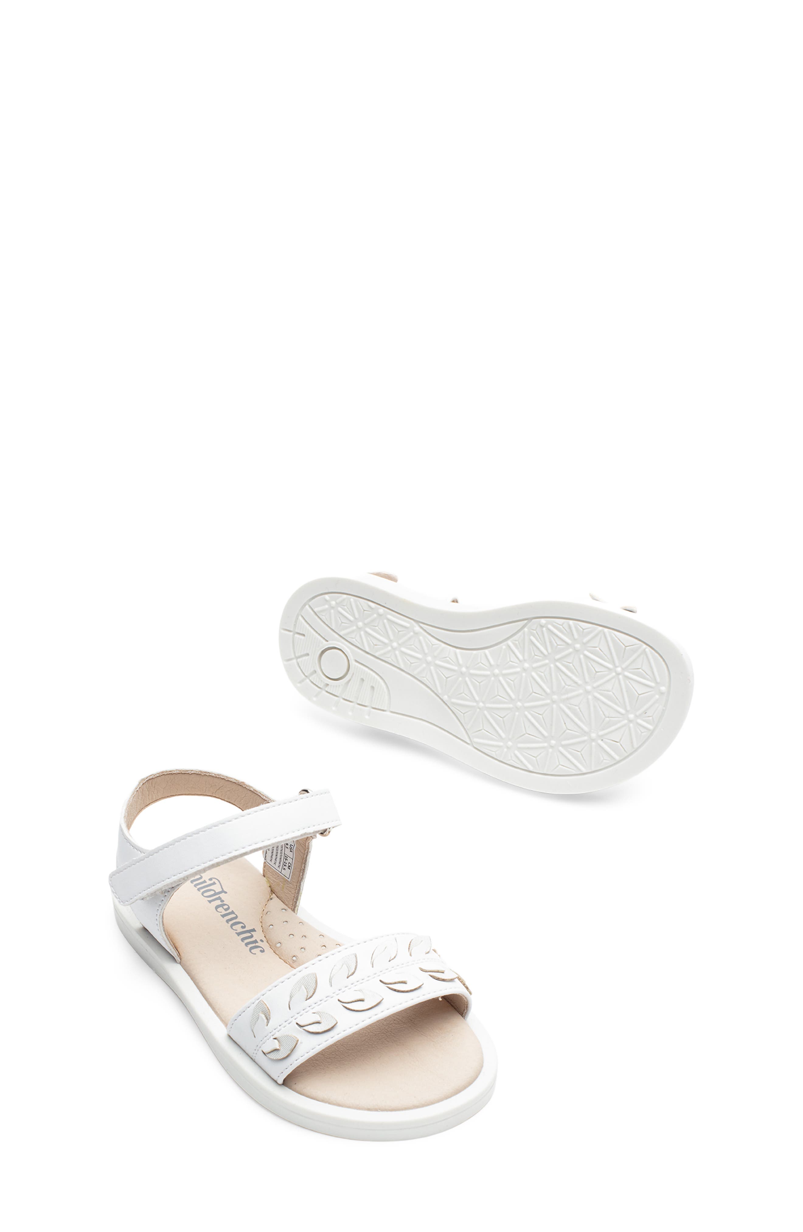 Kids' Rebecca Sandal, Alternate, color, WHITE