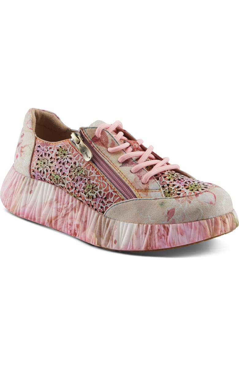 L'Artiste by Spring Step Bloomington Platform Sneaker, Main, color, Blush Multi