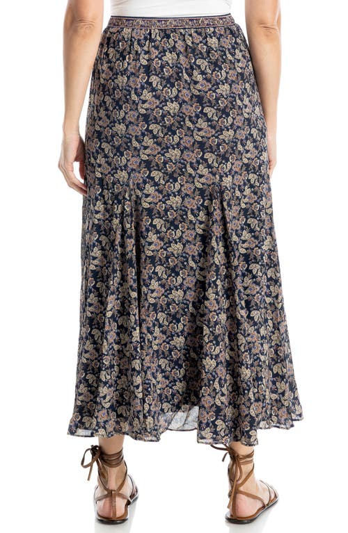 Max Studio Georgette Godet Maxi Skirt In Multi