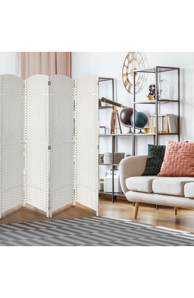 SORBUS 8-Panel Room Divider, Alternate, color,
