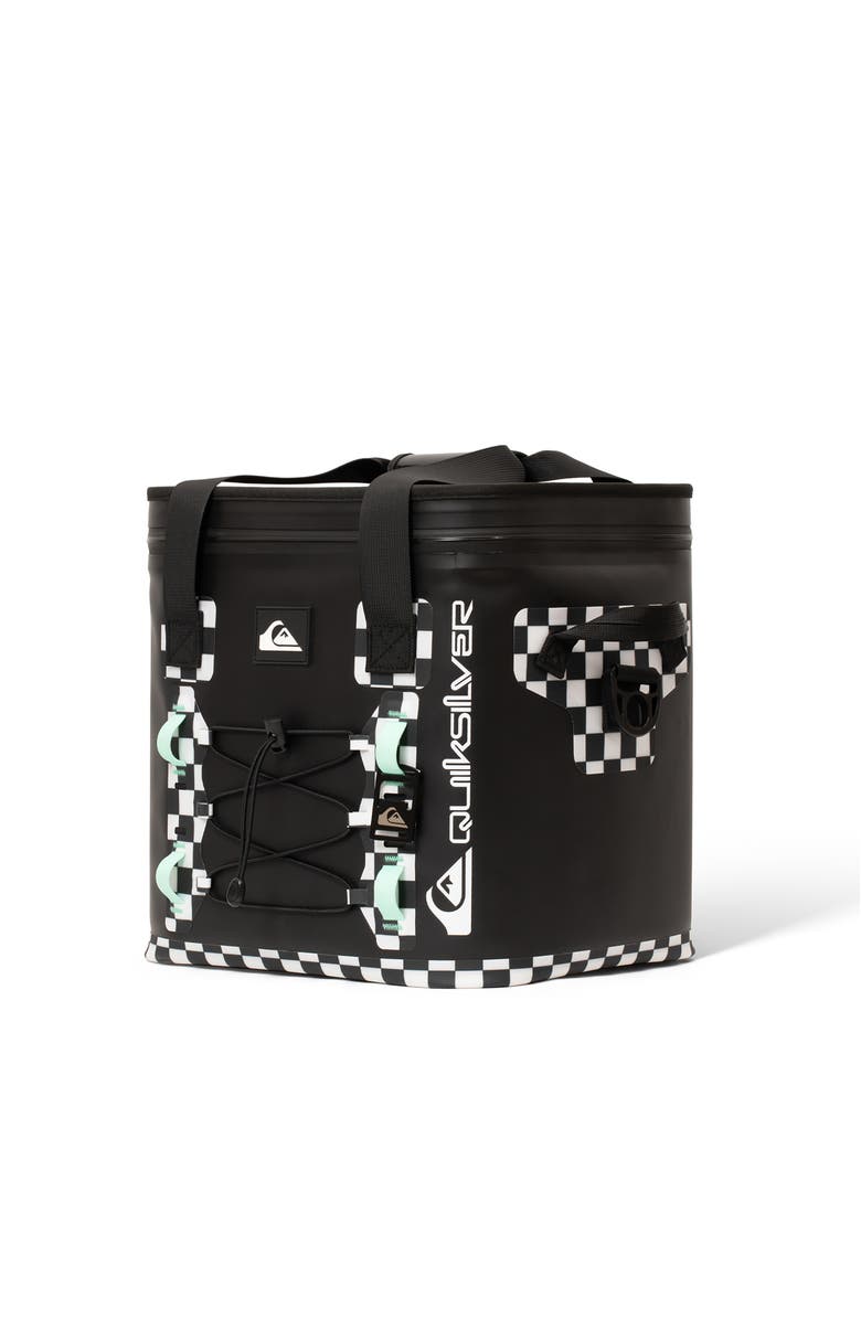 Quiksilver Shoreline 20L Multi-Layer Insulated Box Cooler with Bottle Opener, Alternate, color, Original Checkered