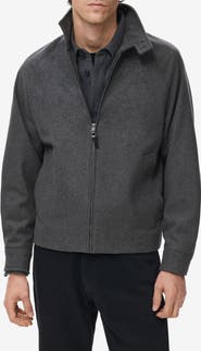 MANGO Wool Blend Melton Jacket